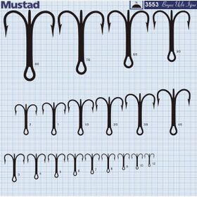 Mustad 3553 50'li Standart No:4 Olta İğnesi