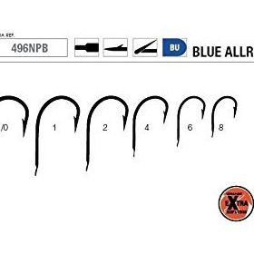 Mustad 496 NPBU 2-0 Lacivert 10'lu Olta İğnesi