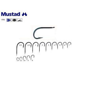 Mustad 496 NPBU 4 Lacivert 10'lu Olta İğnesi