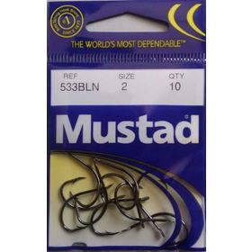 Mustad 533 BLN 2-0 Metalik Siyah 7'li Olta İğnesi