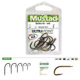 Mustad 5933 NPBR 1 Bronz 10'lu Olta İğnesi