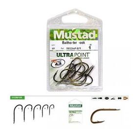 Mustad 5933 NPBR 1 Bronz 10'lu Olta İğnesi