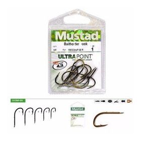 Mustad 5933 NPBR 1 Bronz 10'lu Olta İğnesi
