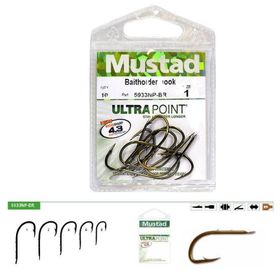 Mustad 5933 NPBR 4 Bronz 10'lu Olta İğnesi