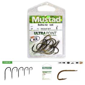 Mustad 5933 NPBR 4 Bronz 10'lu Olta İğnesi