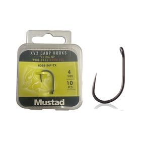 Mustad 60551NP-TX Standart-No:4 - 10'lu Carp XV2 Olta İğnesi