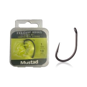 Mustad 60552NP Standart-No:1 - 10'lu Carp XV2 Continental Strong Olta Iğnesi