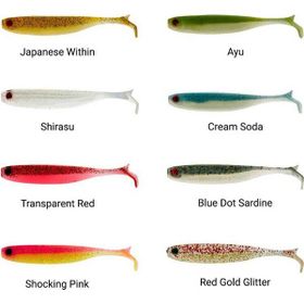 Mustad 75 mm - 6'lı SRS Mezashi Z-Tail Minnow Sahte Balığı