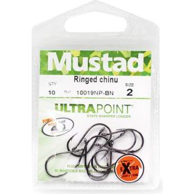 Mustad Eyed Chinu 10019NP-BN No: 2-0 10'lu Standart Olta İğnesi