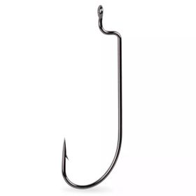 Mustad Offset Worm 39121NP-BN Black Nıckel-No:1-0 - 7'li Olta Iğnesi