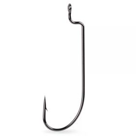 Mustad Offset Worm 39121NP-BN Black Nıckel-No:1-0 - 7'li Olta Iğnesi