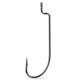 Mustad Offset Worm 39121NP-BN Black Nıckel-No:2-0 - 7'li Olta İğnesi