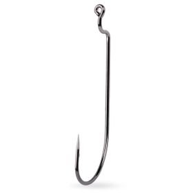 Mustad Offset Worm 39121NP-BN Black Nıckel-No:2-0 - 7'li Olta İğnesi
