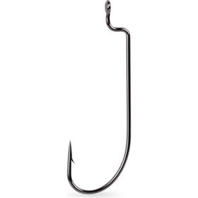 Mustad Offset Worm 39121NP-BN Black Nıckel-No:2-0 - 7'li Olta İğnesi