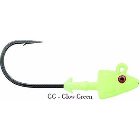 Mustad SD840 GG Glow Green 5 gr 3'lu 2-0 Shad Jig Head