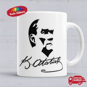 Mustafa Kemal Atatürk - İmzalı Kupa Bardak