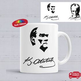 Mustafa Kemal Atatürk - İmzalı Kupa Bardak