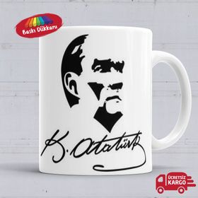 Mustafa Kemal Atatürk - İmzalı Kupa Bardak