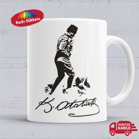 Mustafa Kemal Atatürk - İmzalı Kupa Bardak