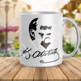 Mustafa Kemal Atatürk - İmzalı Kupa Bardak