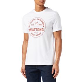 Mustang 1012501-2045 Beyaz Erkek T-Shirt
