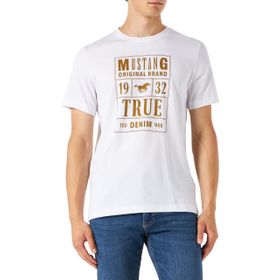 Mustang 1012501-2045 Beyaz Erkek T-Shirt