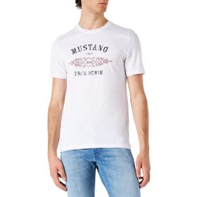 Mustang 1012501-2045 Beyaz Erkek T-Shirt