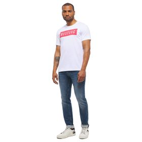 Mustang 1012501-2045 Beyaz Erkek T-Shirt