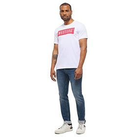 Mustang 1012501-2045 Beyaz Erkek T-Shirt