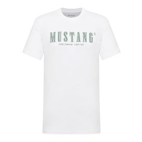 Mustang Austin Parlak Beyaz 2007 Style Erkek T-shirt