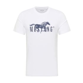 Mustang Austin Parlak Beyaz 2007 Style Erkek T-shirt