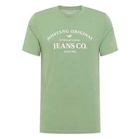 Mustang Austin Yeşil Hedge Green 6336 Style Erkek T-shirt