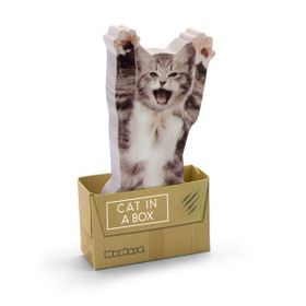 Mustard Cat in a Box Ayraç