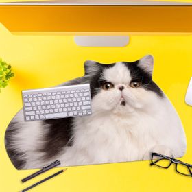 Mustard Fat Cat Mouse Pad
