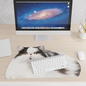 Mustard Fat Cat Mouse Pad