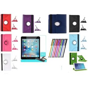 Mustek Apple iPad Mini 4 360 Dönerli Film+Kalem Mor Tablet Kılıf