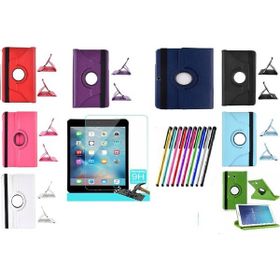 Mustek Apple iPad Mini 4 360 Dönerli Film+Kalem Mor Tablet Kılıf