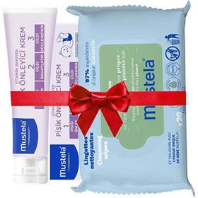 Mustela 100 ml Pişik Kremi ve 60'lı Ekolojik Bebek Islak Mendil