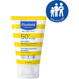 Mustela 100 ml SPF 50+ Çok Yüksek Korumalı Güneş Losyonu