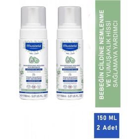 Mustela 2x150 ml Yeni Doğan Konak Önleyici Köpük Bebek Şampuanı