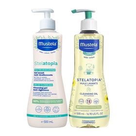 Mustela 500 ml Stelatopia Şampuan+ Mustela 500 ml Stelatopia Temizleme Yağı