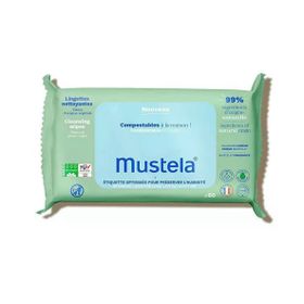 Mustela 60 Yaprak Kompost Edilebilir Islak Mendil