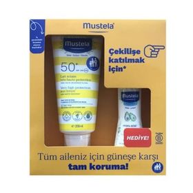 Mustela Çok Yüksek Koruma Faktörlü SPF50 200 ml Güneş Losyonu+100 ml Vücut Losyonu