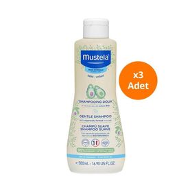 Mustela Gentle Göz Yakmayan Papatya Özlü 3x500 ml Bebek Şampuanı