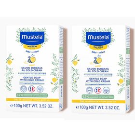Mustela Gentle Soap With Cold Cream İçeren 2x100 gr Sabun
