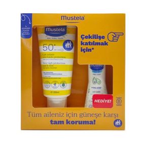 Mustela Hydra 50 ml Bebe Vücut Losyonu ve 200 ml SPF50+ Güneş Koruyucu