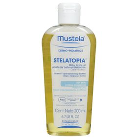 Mustela Stelatopia Milky Bath Oil 200 ML Çok Kuru-Atopik Ciltler İçin Banyo Yağı