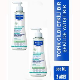 Mustela Stelatopia Pompalı Şişe 2x300 ml Lipit Yenileyici Krem