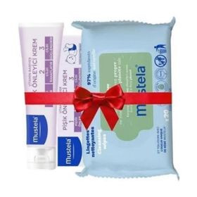 Mustela Vitamin Barrier 1-2-3 Cream 100 ml+60 Yaprak Kompost Edilebilir Islak Mendil