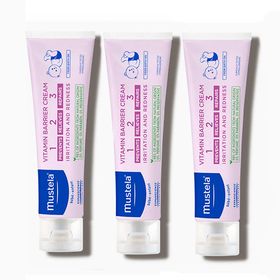 Mustela Vitamin Barrier Cream 1.2.3 3x100 ml Pişik Kremi